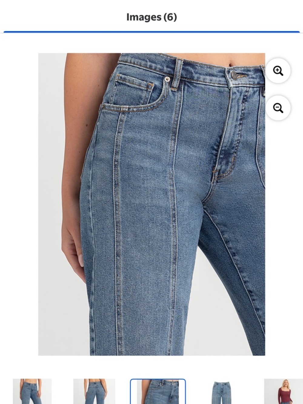 Jessica Simpson Women's Myrtle Barrel Leg Jeans, Size 6 - Picture 5 of 8